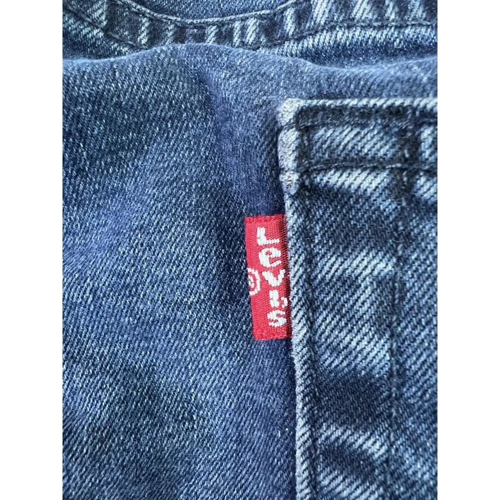 Levis 513 Jeans Mens 36x29 Blue Regular Straight Stretch Denim Medium Wash Pants